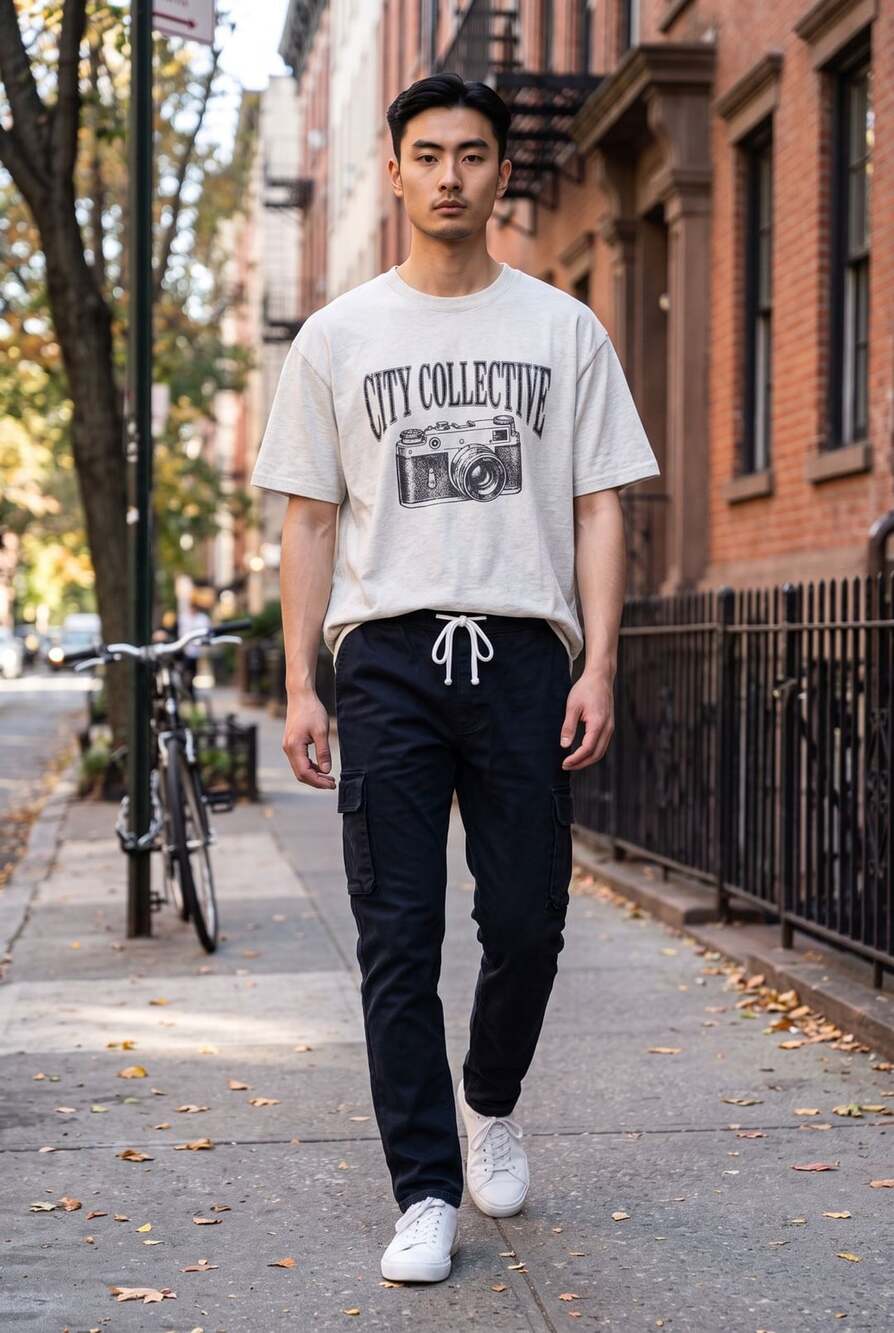 Urban Outfitters Black Cargo Drawstring Pants Size M